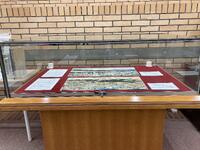 能面ケース展示の様子写真